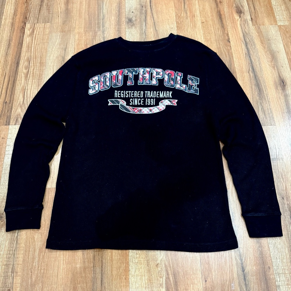 South Pole Black Long Sleeve Tee